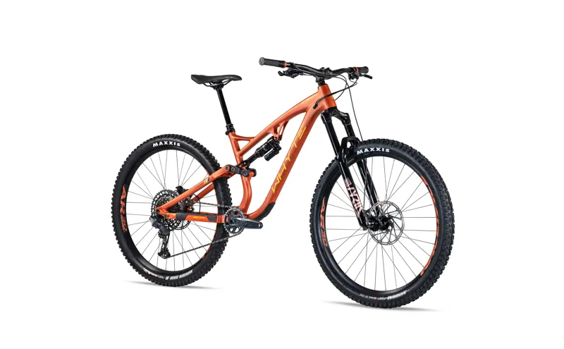 Whyte T-160 RS v2 Mountain Bike 2022 Matt Burnt Orange Corn/Slate-1